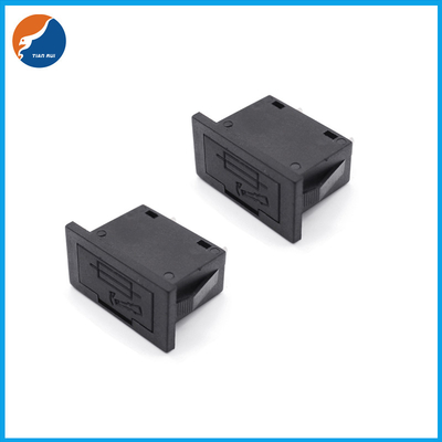 BHC1 Czarna obudowa Szklana rurka ceramiczna Uchwyt bezpiecznika do montażu na płytce drukowanej do bezpieczników prądowych 5.2x20mm