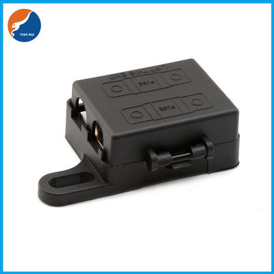 Czarny materiał PA 2 sposoby 20A do 200A Samochodowy samochodowy Mini ANS MIDI Auto uchwyt bloku bezpieczników